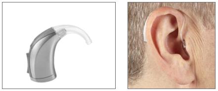 Behind the ear hearing aids. Modern hearing solution of Wyoming.
