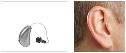 Micro-RIC Mini Receiver-in-canal (Mini RIC) style hearing aid.